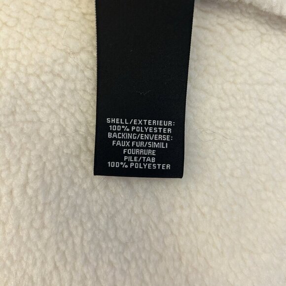 7 For All Mankind Women's Coat Size XS Metallic Silver Jacket Faux Fur NWT - Picture 16 of 16